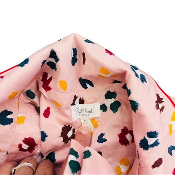 BedHead FIERCE LONG SLEEVE CLASSIC WOVEN COTTON PJ SET Women’s Size Large - Picture 11 of 16